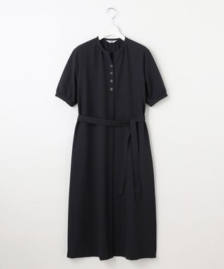 J.PRESS LADIES S 【洗える・吸水速乾】DRYライトサッカー ワンピース ネイビー系