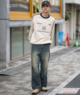 WEGO 【ユニセックス着用ITEM】フェイクスウェードゲームプルオーバー ホワイトアイボリー