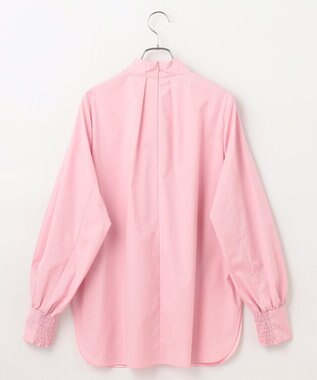 #Newans 【アイロンいらず】リボンタイブラウス ピンク