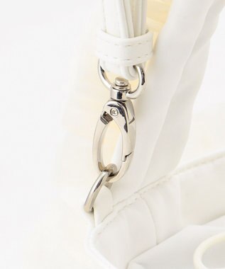 LA BAGAGERIE 【MONICA】チュールフリル2WAYバッグ ホワイト