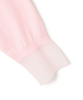 BEIGE， 【洗える】JULIE / シルク混シアーVネックカーディガン Pink