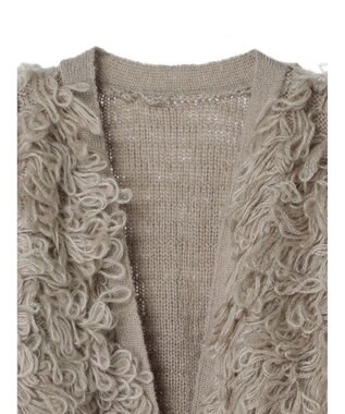 Green Parks ・Ｐｅｔｉｔ　Ｆｌｅｕｒ　ループニットカーディガン Gray