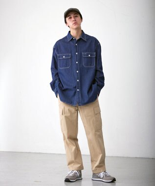 J.PRESS YORK STREET 【UNISEX】デニムシャツ ネイビー系