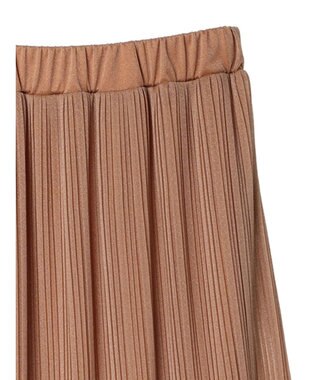 Green Parks ラメプリーツＩラインスカート Terracotta