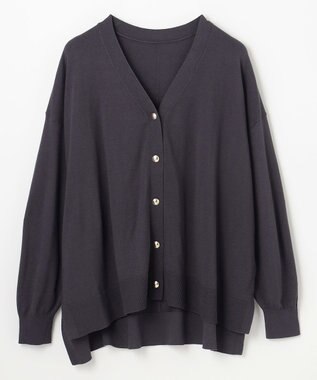 ANY ゆるＶネックカーディガン スレート