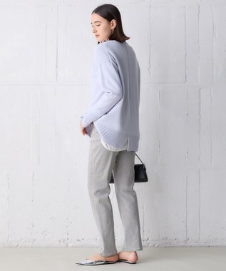 UNFILO ハイネックチュニック アイスブルー