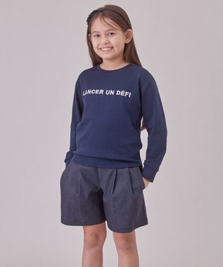 UNFILO 【UNFILO KIDS】デニムキュロット インディゴ