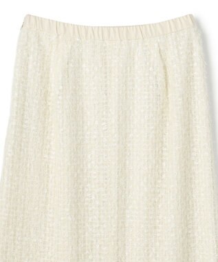 UNFILO L エアリーヤーン Iラインスカート エクリュ