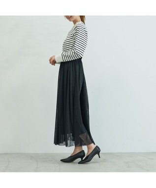 MODE ET JACOMO <carino>カバードポインテッドトゥパンプス ブラック