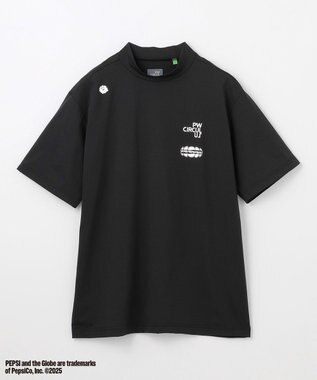 PW CIRCULUS 〈Pepsiコラボ〉【UNISEX】Pepsi World Graphic モックネックT ブラック系