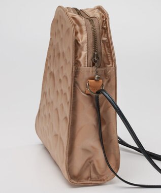 AND WOOL 【土の凹凸を表現したナイロン素材】テレイン ポシェット ベージュ