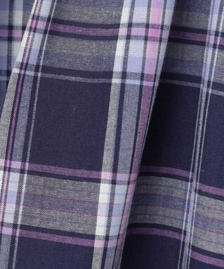 組曲 KIDS 【110-140㎝】プランタンチェック ワンピース ネイビー