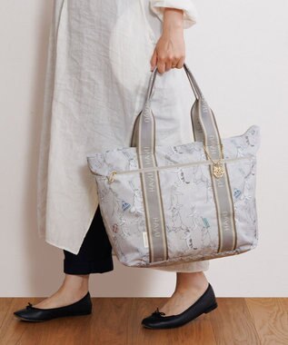 ACE BAGS & LUGGAGE 【雑誌掲載】 HAyU × ace.  フォールディング 折り畳みトートバッグ 猫柄 22L 17861