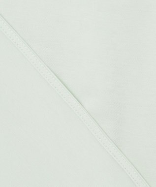 ICB 【WEB限定・洗える】ライクアウーブン バンドカラーカットソー ライトグリーン系