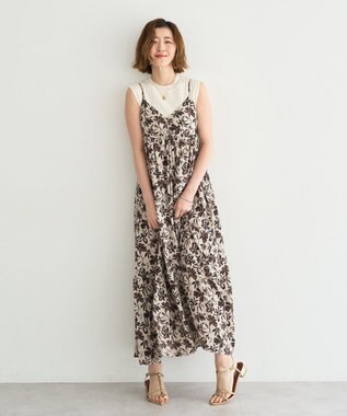 YECCA VECCA アートプリントキャミワンピース Multi