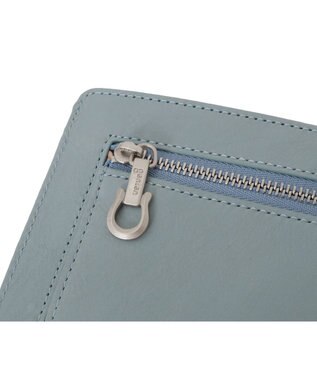 genten 【福財布】アルモニア 薄マチ長財布 ベビーブルー