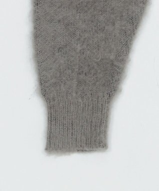 WEGO シャギー2WAYグラフィックワンショルニット グレー