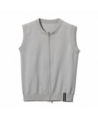 ZERO HALLIBURTON ジッパーサマーニットベスト ZHG-W5S3a 82976 シルバーグレー