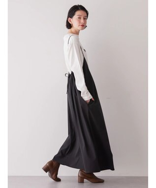 AMERICAN HOLIC 丈違いキャミワンピース Black