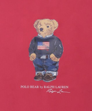 MOONBAT POLO RALPH LAUREN(ポロ ラルフローレン) ポケッタブルレインバッグ　フラッグベア ローズピンク