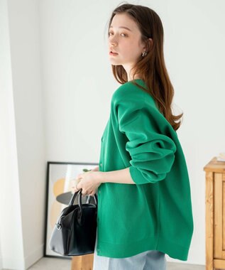 WEGO スポンジカーディガン グリーン