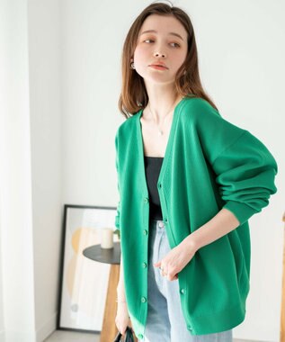 WEGO スポンジカーディガン グリーン