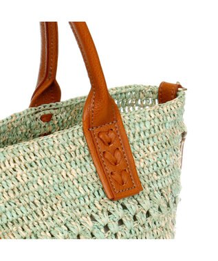 IBIZA ラフィア　2WAYバッグ エメラルドグリーン