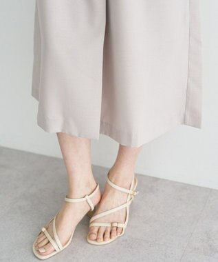 YECCA VECCA リネンライクスキッパーワンピース Light Beige