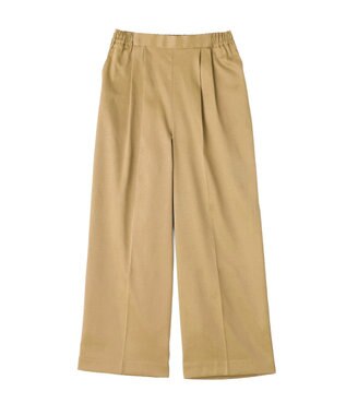 YECCA VECCA 裏起毛サテンリラックスパンツ