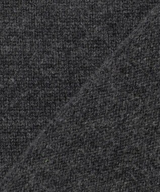 23区 【R(アール)】マイクロンメリノウール パールトリム ニット チャコールグレー系