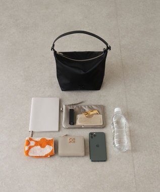 russet シンプルショルダーバッグ【クラウズナイロン】(CE-1467) Black