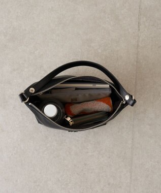 russet シンプルショルダーバッグ【クラウズナイロン】(CE-1467) Black