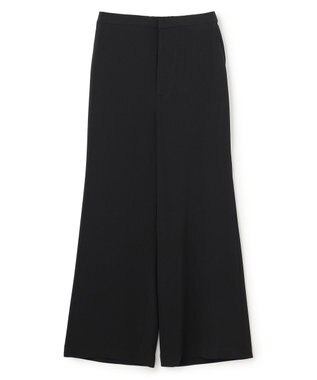 uncrave クールタッチツイル フレアパンツ ブラック