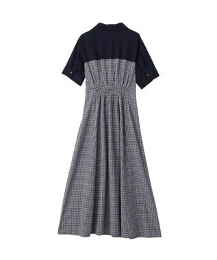 YECCA VECCA ハーフスリーブベアドッキングワンピース Check