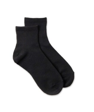 WEGO 無地アンクルソックス ブラック