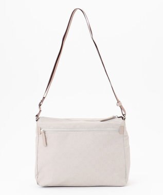 LA BAGAGERIE モノグラム　スクエアナイロンショルダー　Mサイズ アイボリー