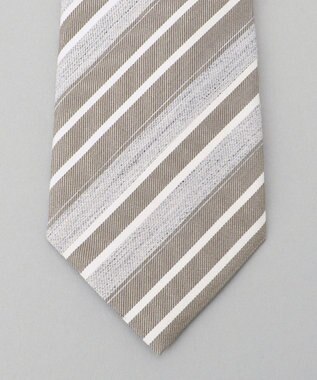 GOTAIRIKU Fermo Fossati_レジメンタル ネクタイ グレー系1