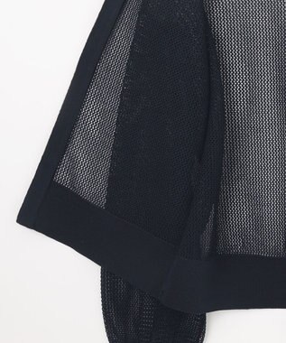 ANY SIS L 【洗える】メッシュニット ブルゾン ネイビー