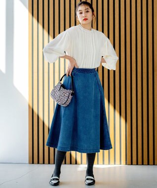 組曲 【23AW】DENIMフレア スカート ブルー系