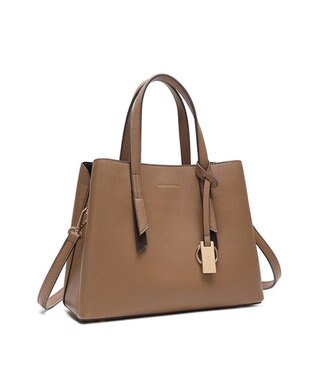 style code 【8/26入荷】【MERCURYDUO/マーキュリーデュオ】アオリワークハンドバッグ グレージュ