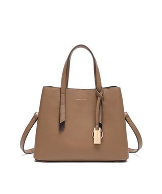 style code 【8/26入荷】【MERCURYDUO/マーキュリーデュオ】アオリワークハンドバッグ グレージュ