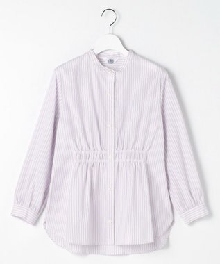 J.PRESS LADIES 【WEB限定】ストライプ シャーリング ブラウス 【WEB限定】ピンクストライプ系