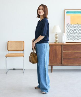 Green Parks コンパクトポケットカーディガン Dark Navy