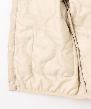 ANY KIDS 【洗濯機可能】中綿キルティング ジャケット ベージュ