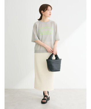 Green Parks シアーロゴニットプルオーバー Gray