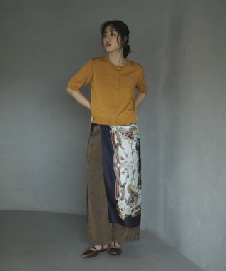 Green Parks コンパクトポケットカーディガン Mustard