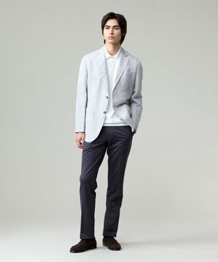 J.PRESS MEN 【NEW STAGE】KASURI DYEING シャツジャケット ライトグレー系