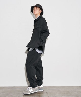 J.PRESS YORK STREET 【UNISEX】チェックストレッチCPOジャケット グレー系3