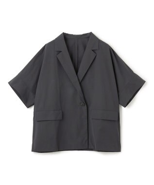 UNFILO 【mi-molletコラボ】FINE MOVE ハーフスリーブジャケット チャコール