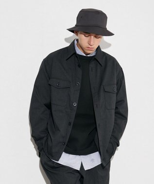 J.PRESS YORK STREET 【UNISEX】チェックストレッチCPOジャケット グレー系3